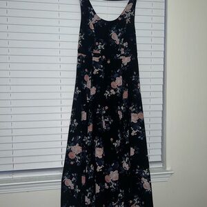 Torrid Black Floral Maxi Dress